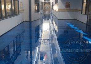 Office Building, Metallic Epoxy, Color Maui